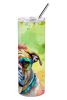 Bullmastiff Hippie Dawg Stainless Steel Skinny Tumbler Vacuum Double Walled Reusable Insulated Tumbler Travel Cup for Coffee Cocktails Gift with Lid