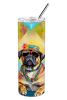 Cane Corso Hippie Dawg Stainless Steel Skinny Tumbler Vacuum Double Walled Reusable Insulated Tumbler Travel Cup for Coffee Cocktails Gift with Lid