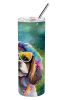 Shih Tzu Hippie Dawg Stainless Steel Skinny Tumbler Vacuum Double Walled Reusable Insulated Tumbler Travel Cup for Coffee Cocktails Gift with Lid