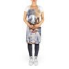 Papillon The Chef Apron Cooking Kitchen Server Baking Crafts Gardening for Adult Women Men, Unisex, Large, Multicolor